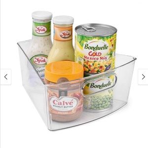 4-Pack Lazy Susan Organizer w/ Front Handle, Wedge Storage Bin Cabinet Container